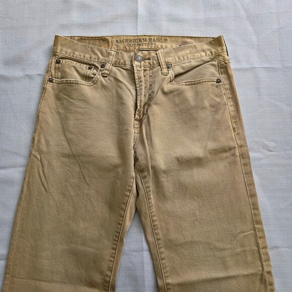American Eagle Outfitters Tan Core Flex Jeans Men's Size 31x34 - Picture 3 of 4